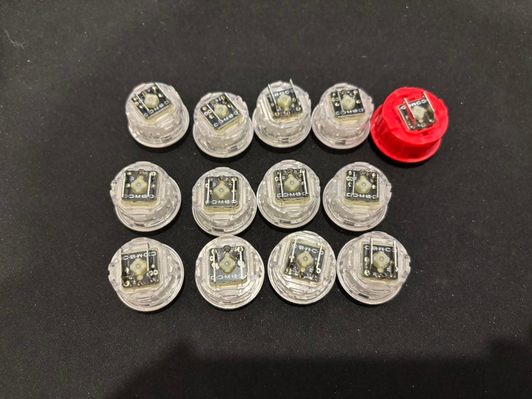 Hit Box Custom C.O.M.B.O. ボタン　24mm 30mm