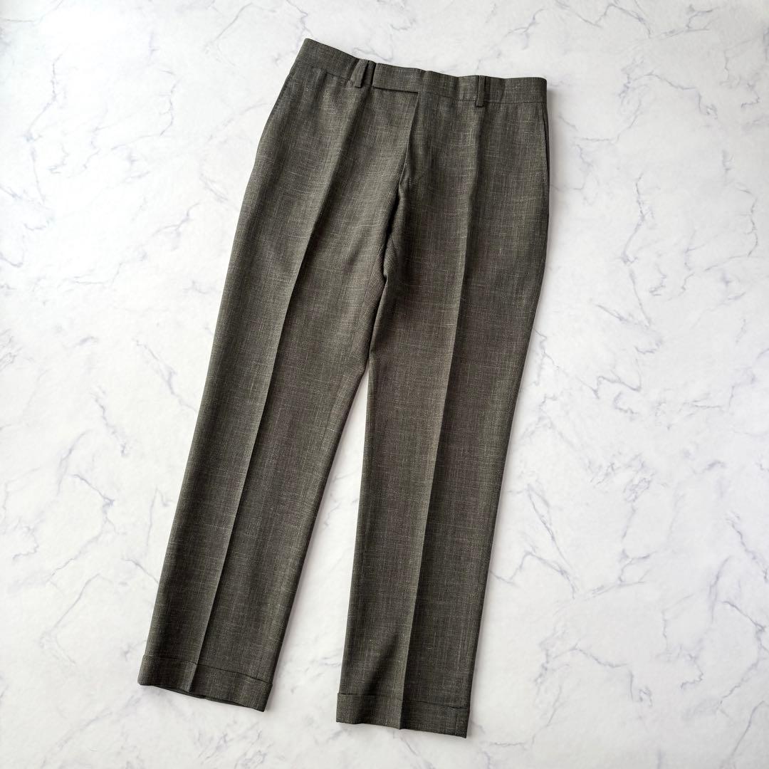 dunhill ダンヒル リネン 混 ジャケット セットアップ スーツ L〜XL