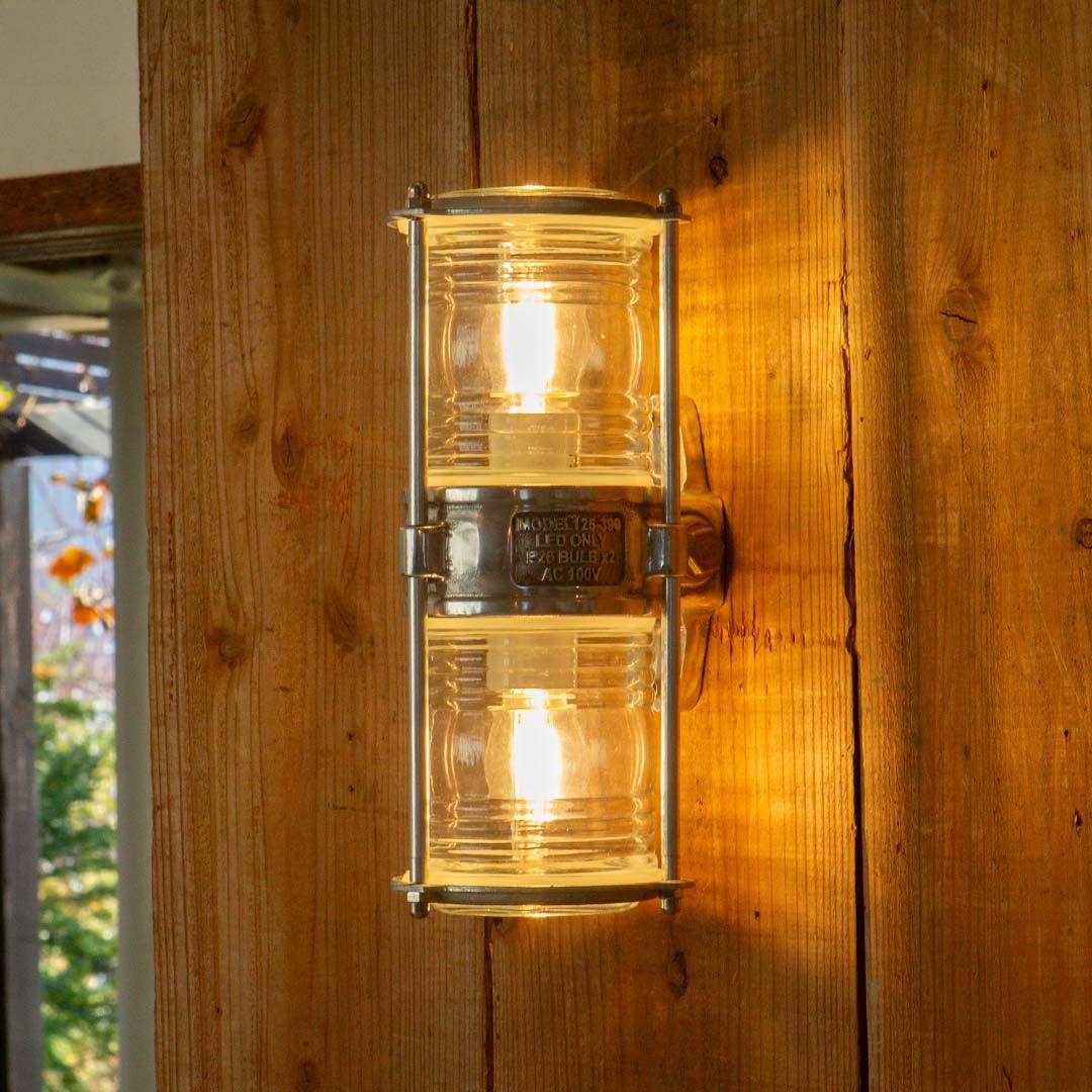 新品 アルミニウム ツイン ガラス ウォール ランプ ダルトン 照明