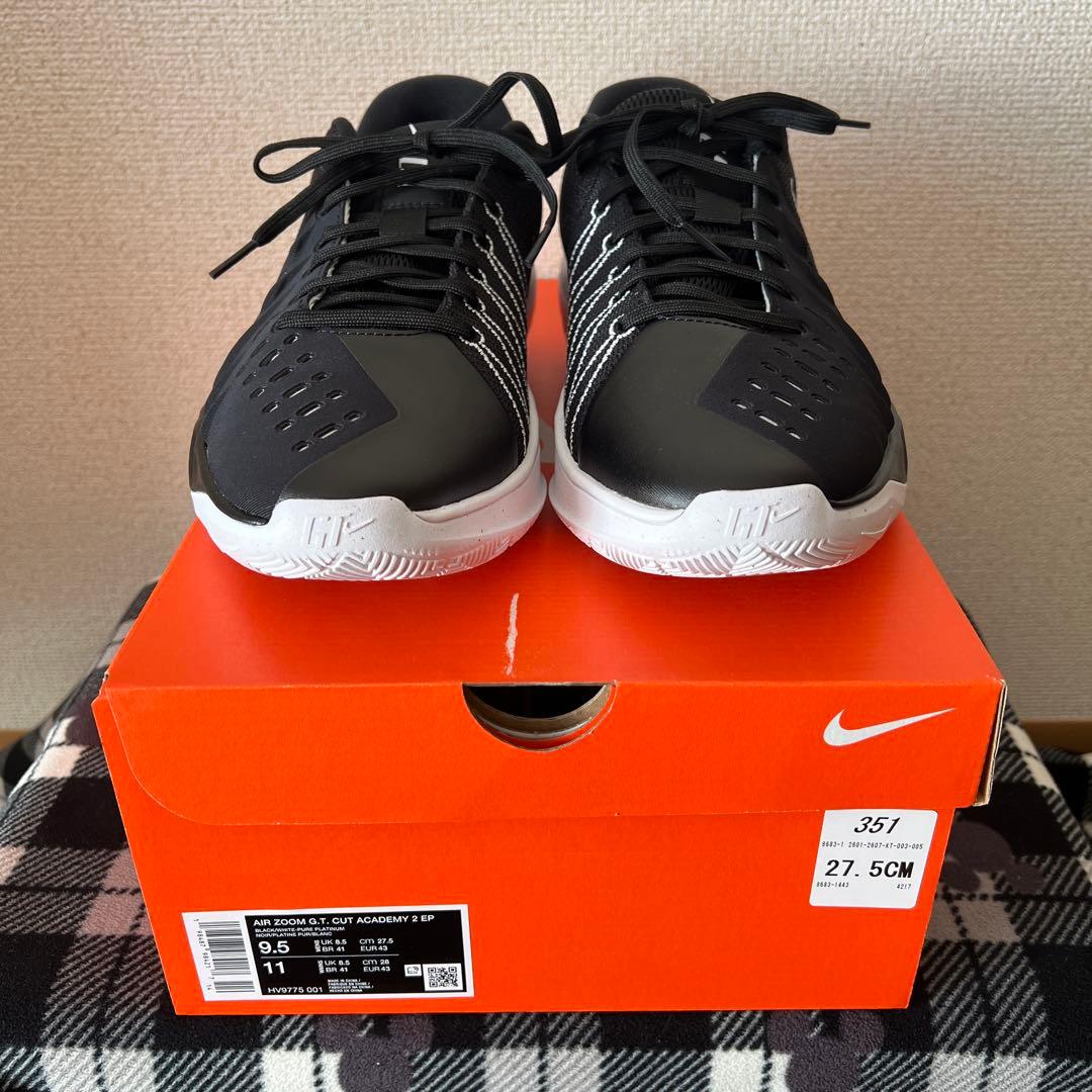 AIR ZOOM G.T.CUT ACADEMY2 EP ブラック/ホワイト