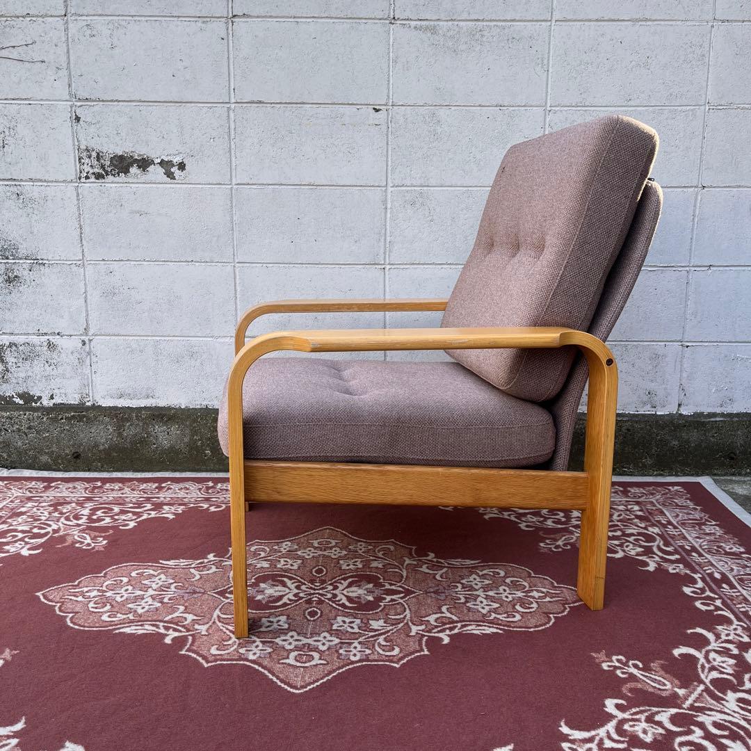 天童木工 Tendo◾️肘掛けアーム付き シングルソファ 1Pソファ 木製家具