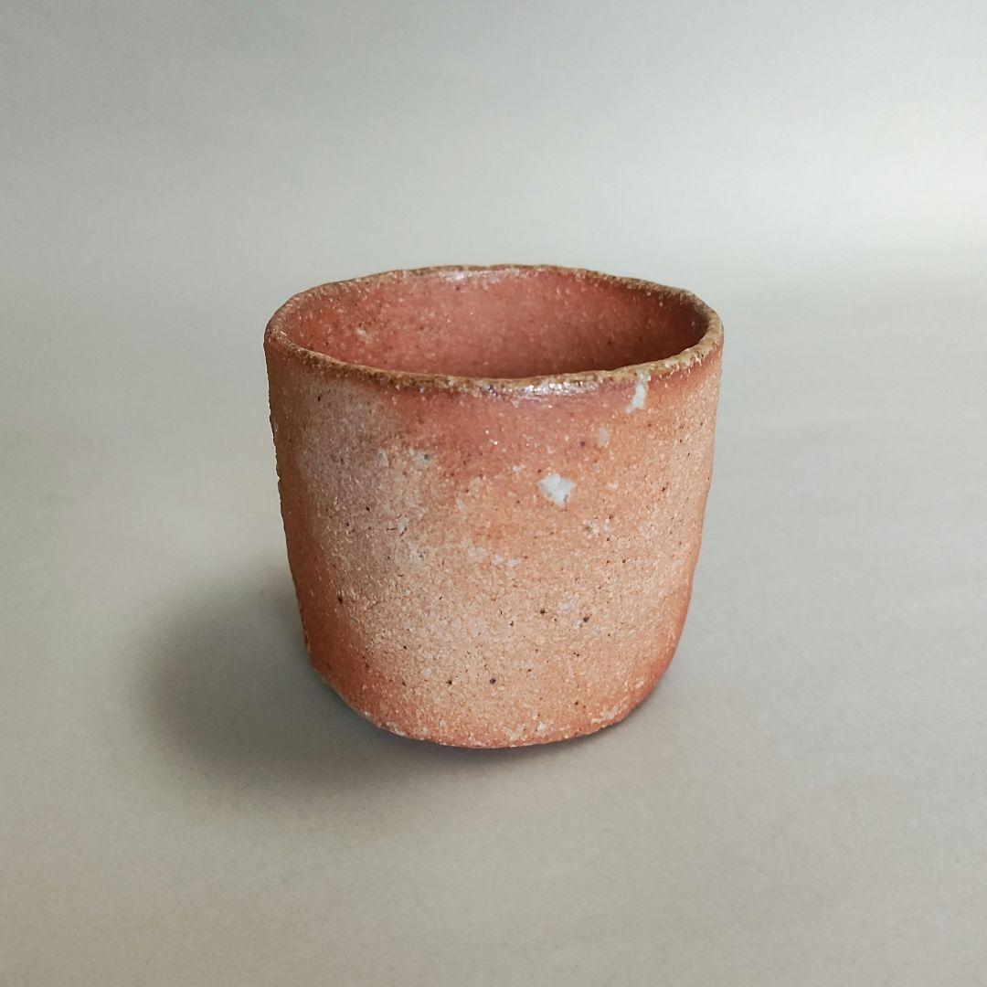 杉本貞光　寺垣外窯　信楽左馬徳利ぐい呑　信楽焼