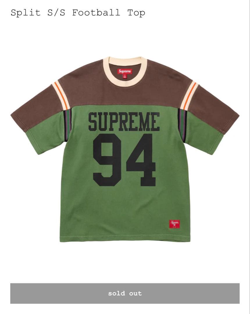 シャツ Supreme Split S/S Football Top \"Green\"