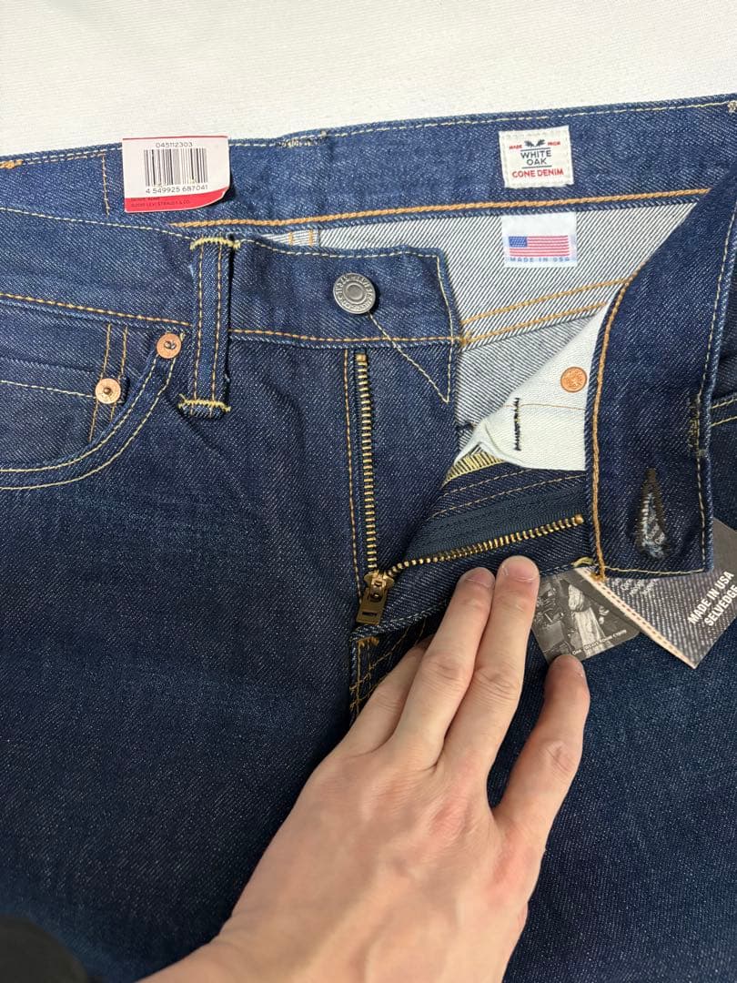 未使用　Levi's 511 W28 L32 USA製 赤耳