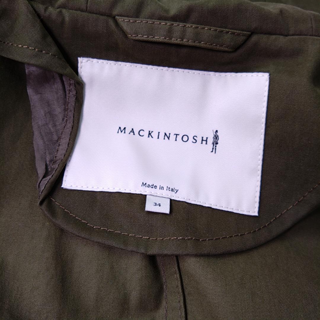 マッキントッシュ モッズコート 裏地総ファー イタリア製 ライナー 34 カーキ