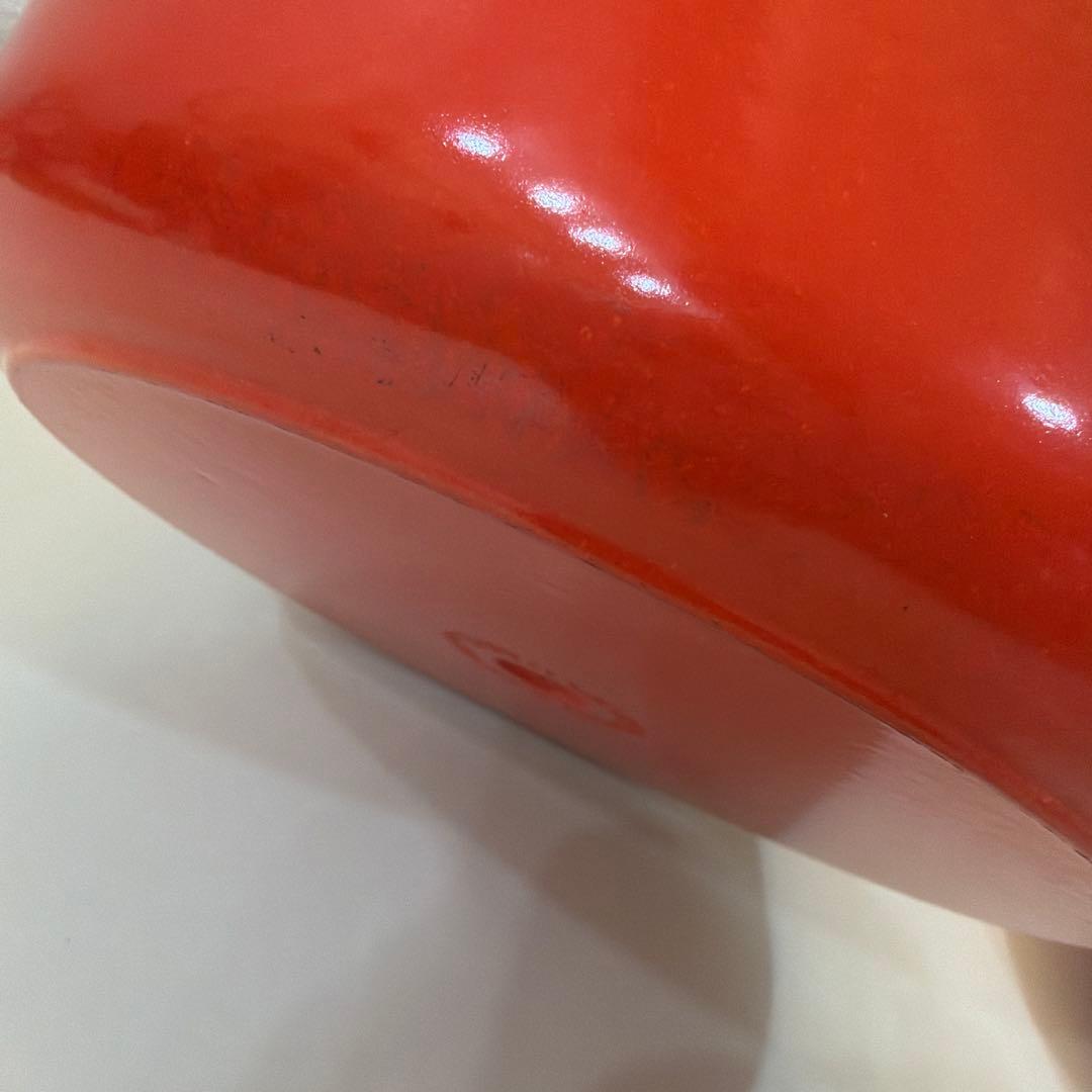 LE CREUSET ココット ロンド 両手鍋 24cm オレンジ