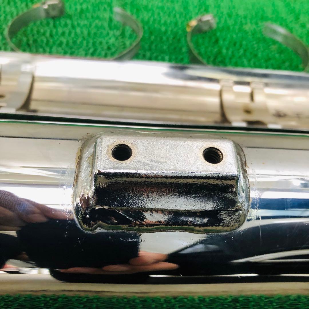 スクリーミンイーグル ハーレーFLSTF スリップオンマフラー クローム