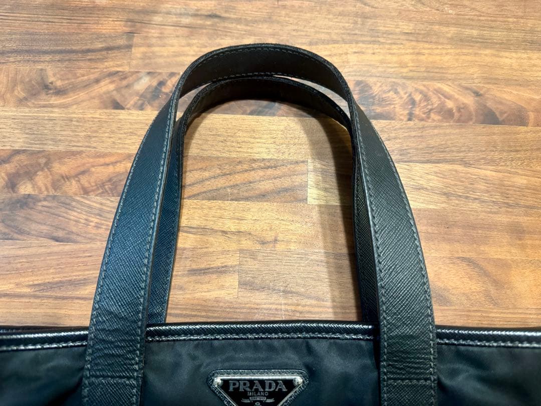 プラダPRADA 2VG860 トートバッグ ブラック リナイロン サフィアーノ