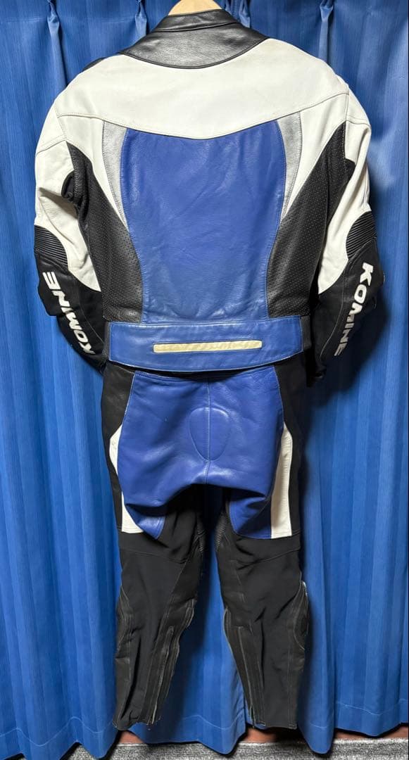 KOMINE MFJ公認 セパレート レザー レーシングスーツ 革ツナギ L