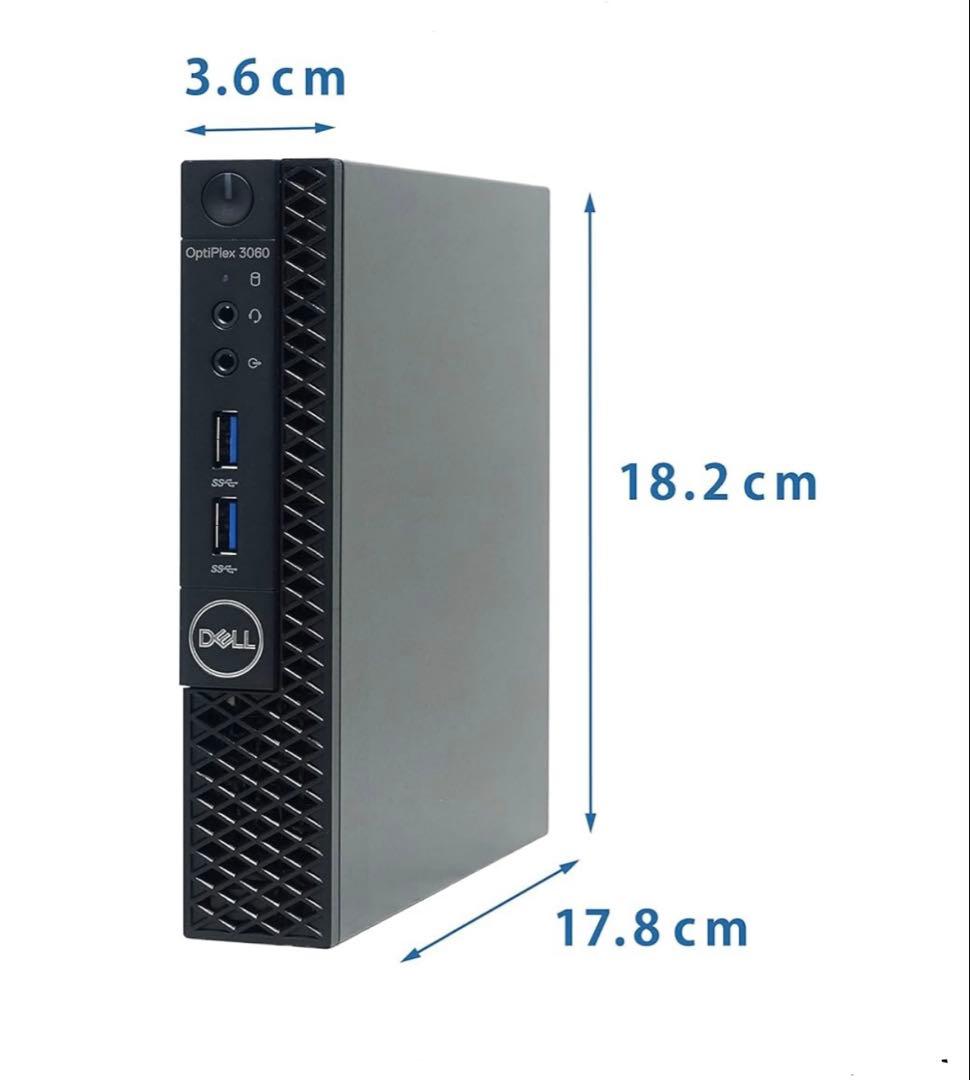 第八世代Celeron G4900T/8G/SSD256GB/Dell3060
