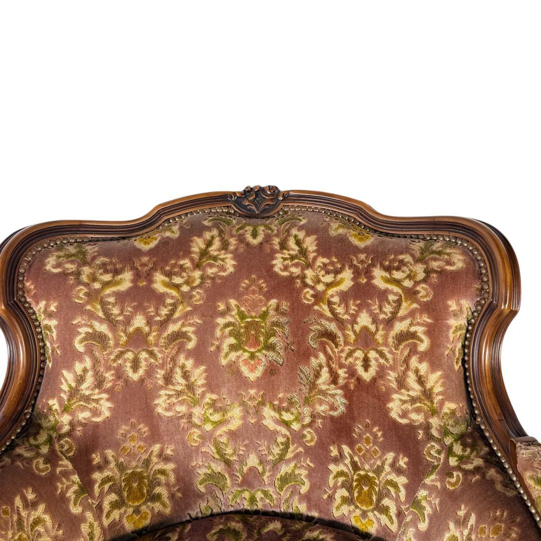 HR384 【美品】カリモク DOMANI ルイ15世 ロココ調　猫足