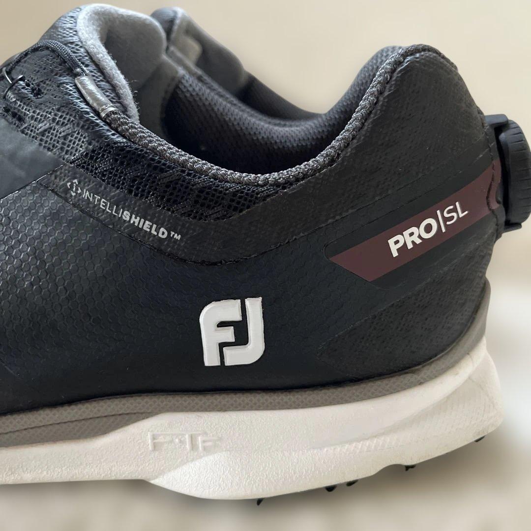 美品フットジョイfootjoyスパイクレスゴルフシューズ BOA 26.5cm黒