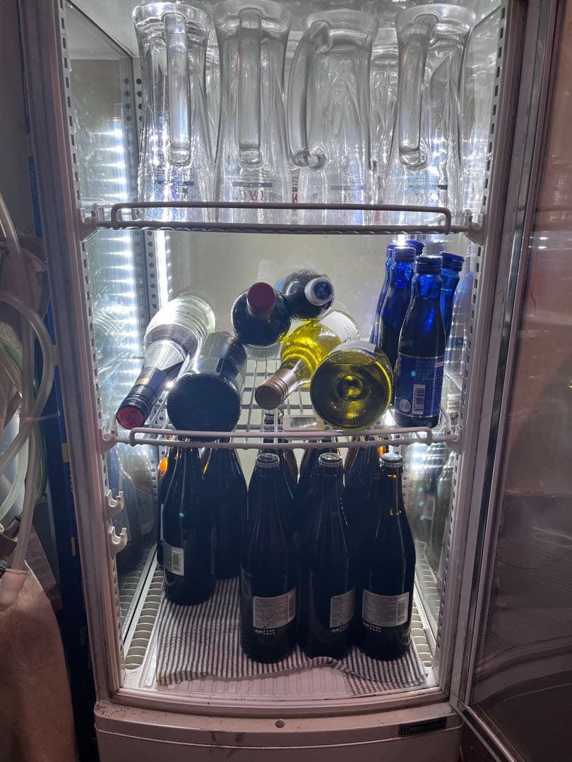 レマコム 4面ガラス冷蔵ショーケース (98L) RCS-4G98