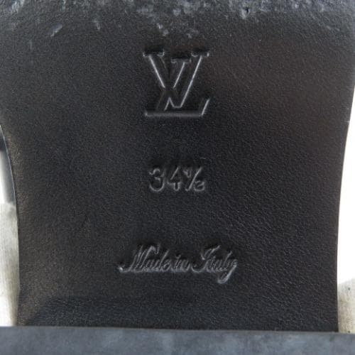 ローファー風☆ルイ・ヴィトン サンダル 靴 ステッチ 22cm相当 黒 希少