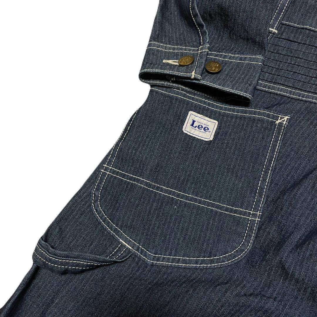 LEE ネイビー ストライプ つなぎオーバーオール つなぎ 使用頻度少なめ