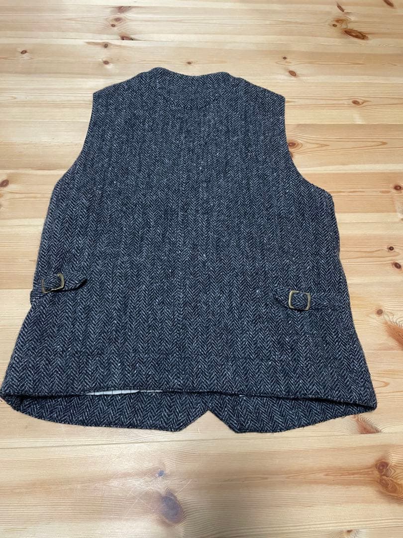 マスターピース ウールベスト ハリスツイード