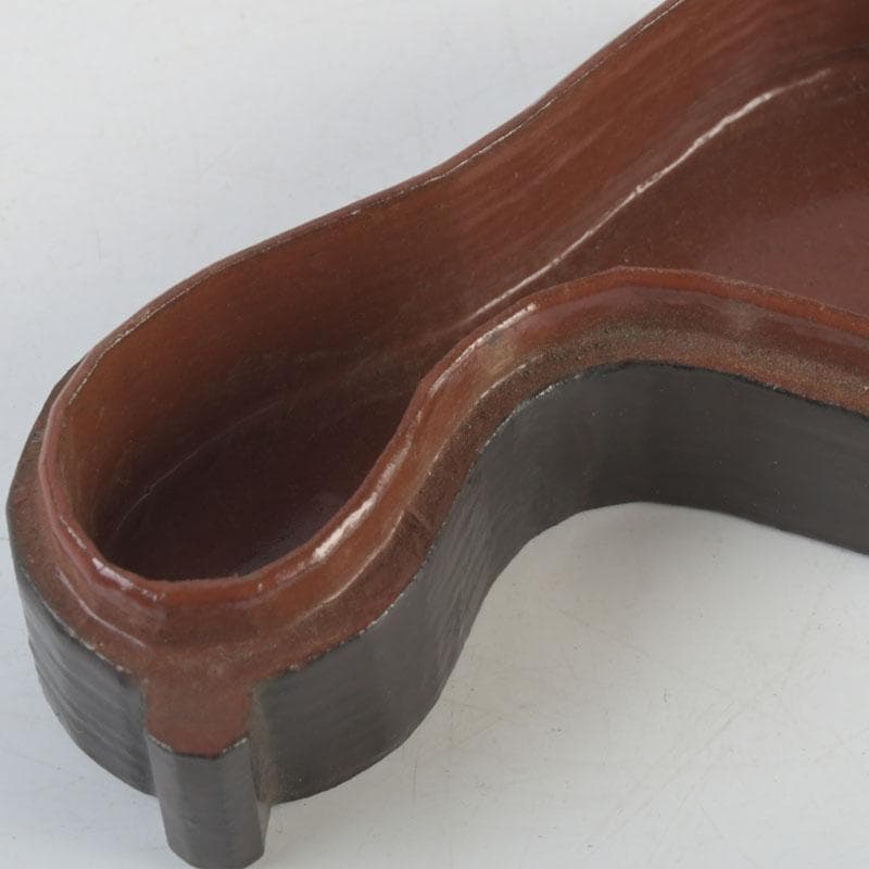 茶道具　黒塗　瓢箪形　香合　花押あり　時代箱　V　9880