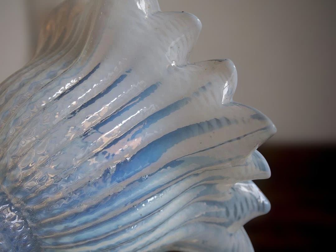 オパールガラス フリルガラス ランプシェード オパールセント/K296