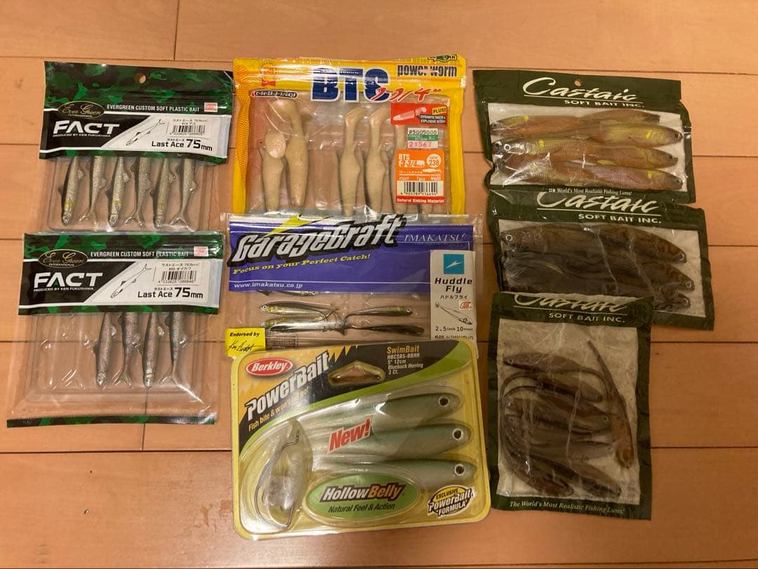 ▪️バス釣り引退品　ルアー、ワーム、フック、ライン、タックルボックス等 全部込み