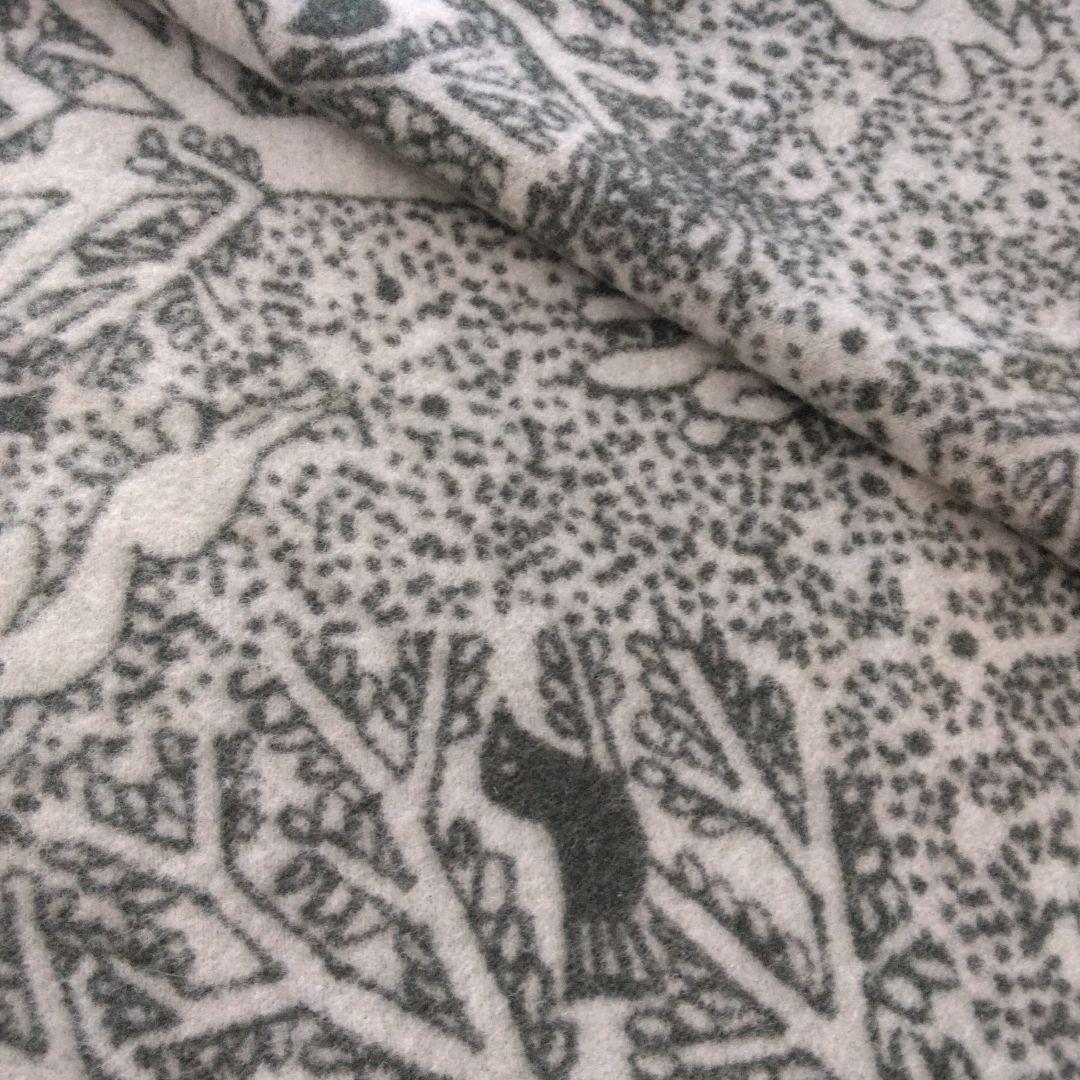 【美品】ミナペルホネン クリッパン 10周年　ウールブランケット