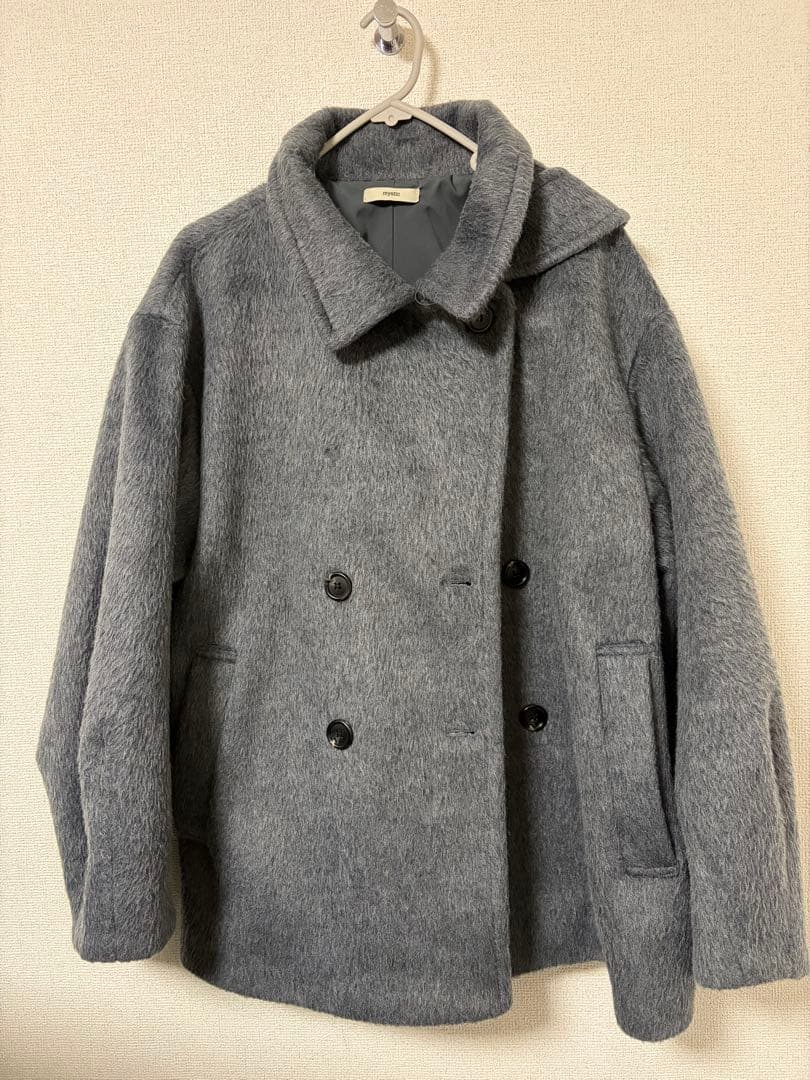 mystic（ミスティック）ウール混シャギー ミドルコート