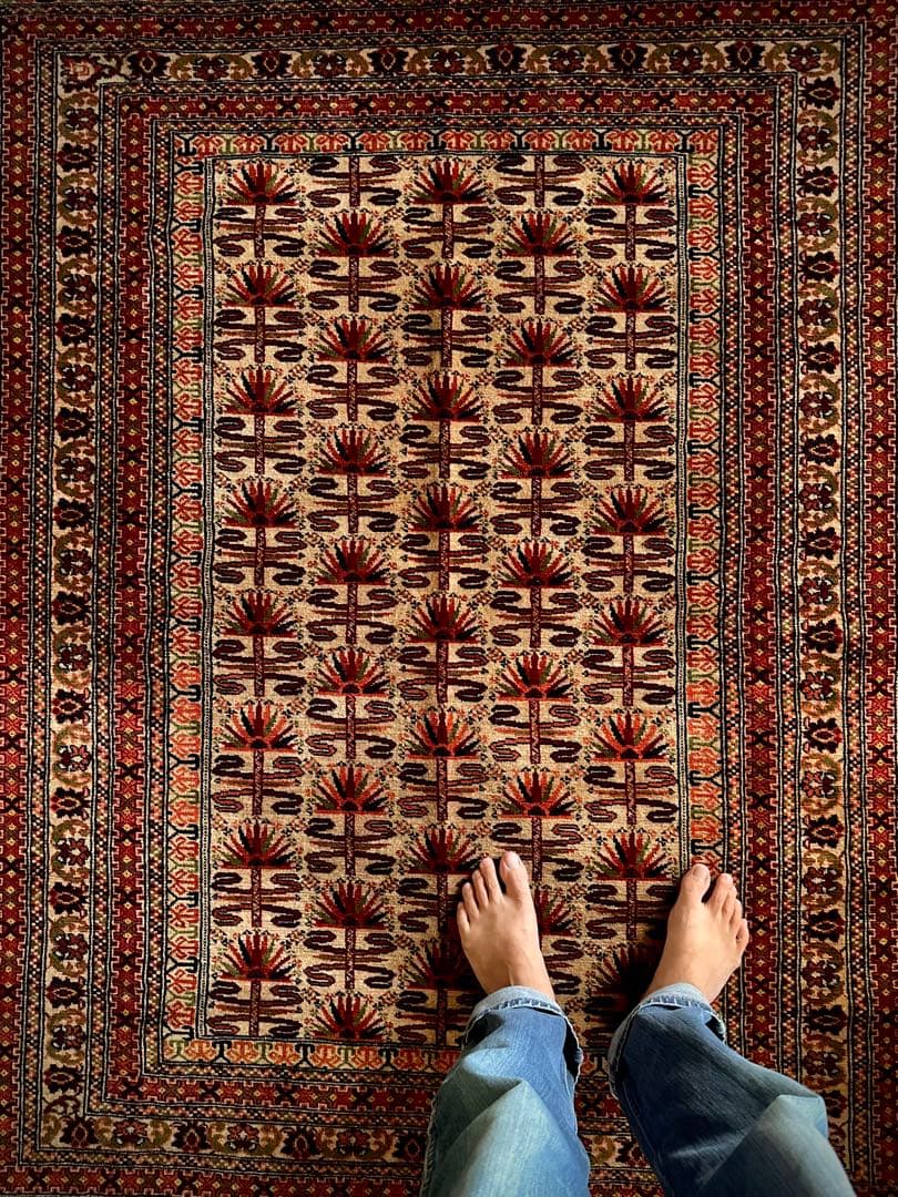 トライバルラグ　ヴィンテージラグ　アフガンラグ　バルーチ族　プリミティブアート