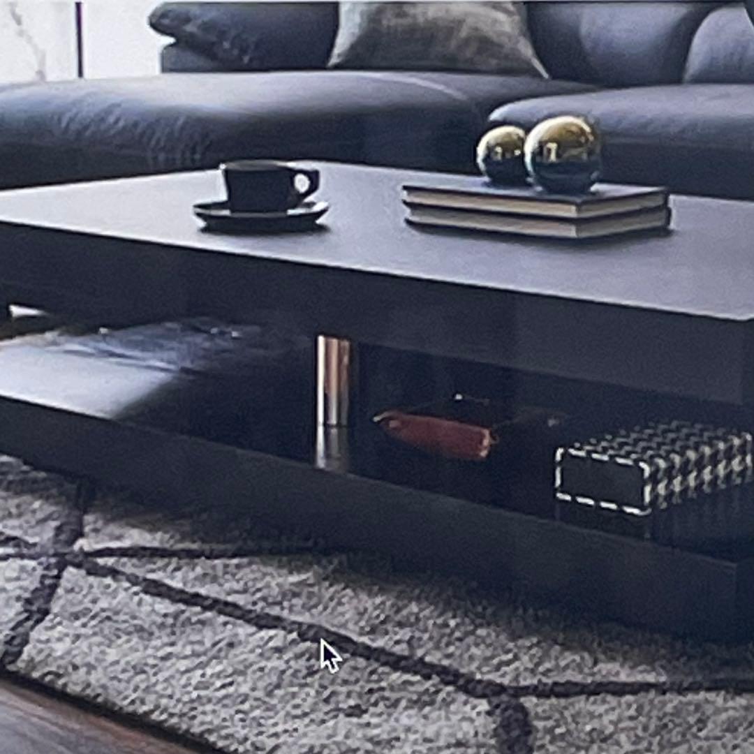 センターテーブル/ローテーブル センブラック ウォールナット 北欧モダン長方形