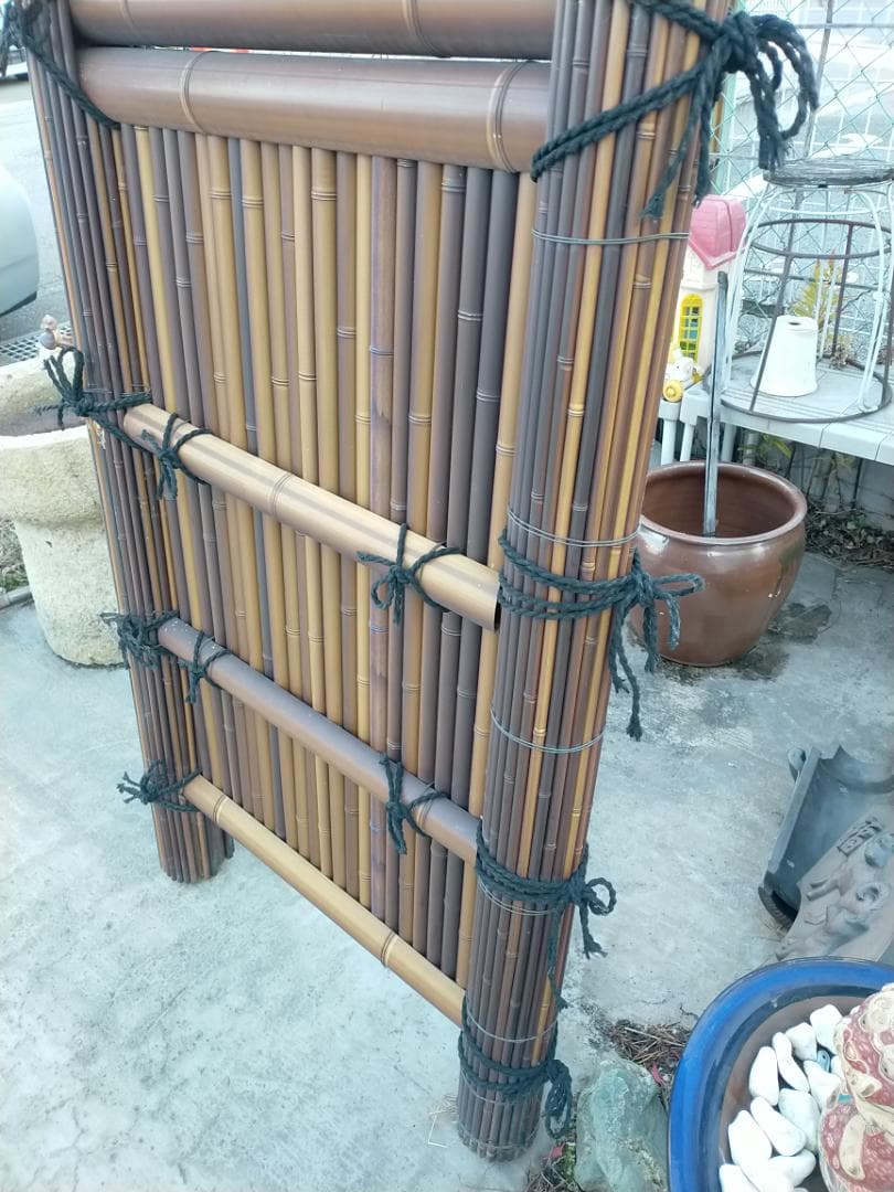 (引取り限定）竹巻玉袖☆竹垣☆袖垣☆庭園☆和庭園