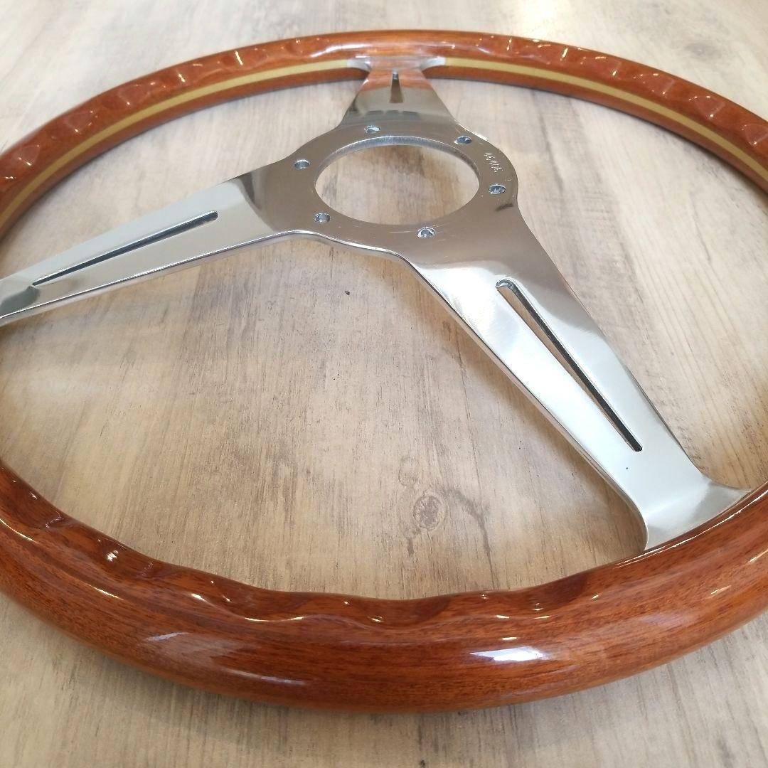 NARDI☆ナルディクラシックVITEウッドステアリングポリッシュスポーク37Φ