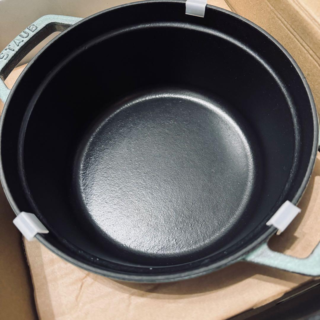 STAUB ストウブ ピコ・ココット ラウンド セージグリーン 20cm