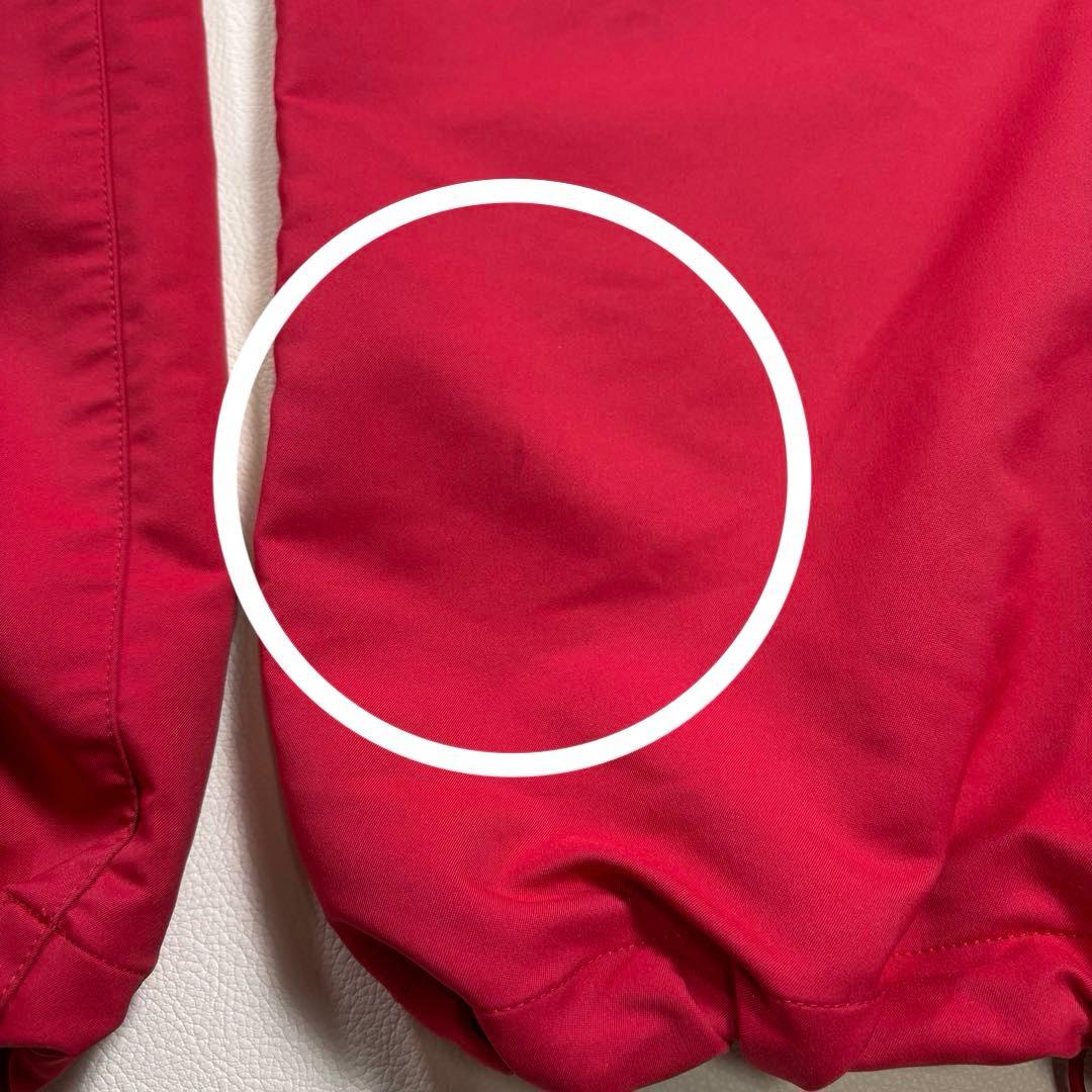 PEARLY GATES ロゴ刺繍 ゴルフパンツ 赤 5 裾ドローコード