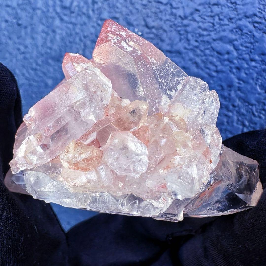 希少❗️高品質❗️超綺麗☆ピンク♡ヒマラヤ水晶 クラスターレインボー天然石A1373