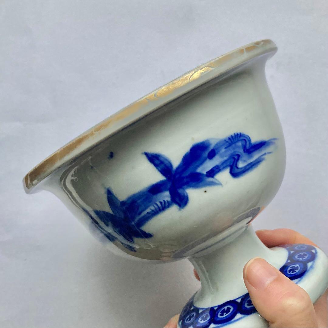 染錦色絵千鳥杯洗　器　吾山窯や源六製、大聖寺伊万里や古伊万里、深川製磁や其泉好き