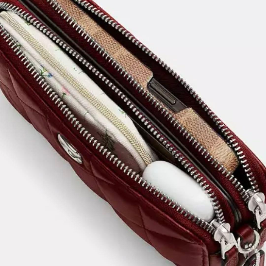 新品☆COACH ☆ショルダーバッグ ライトグレー☆キラ☆クロスボディ☆