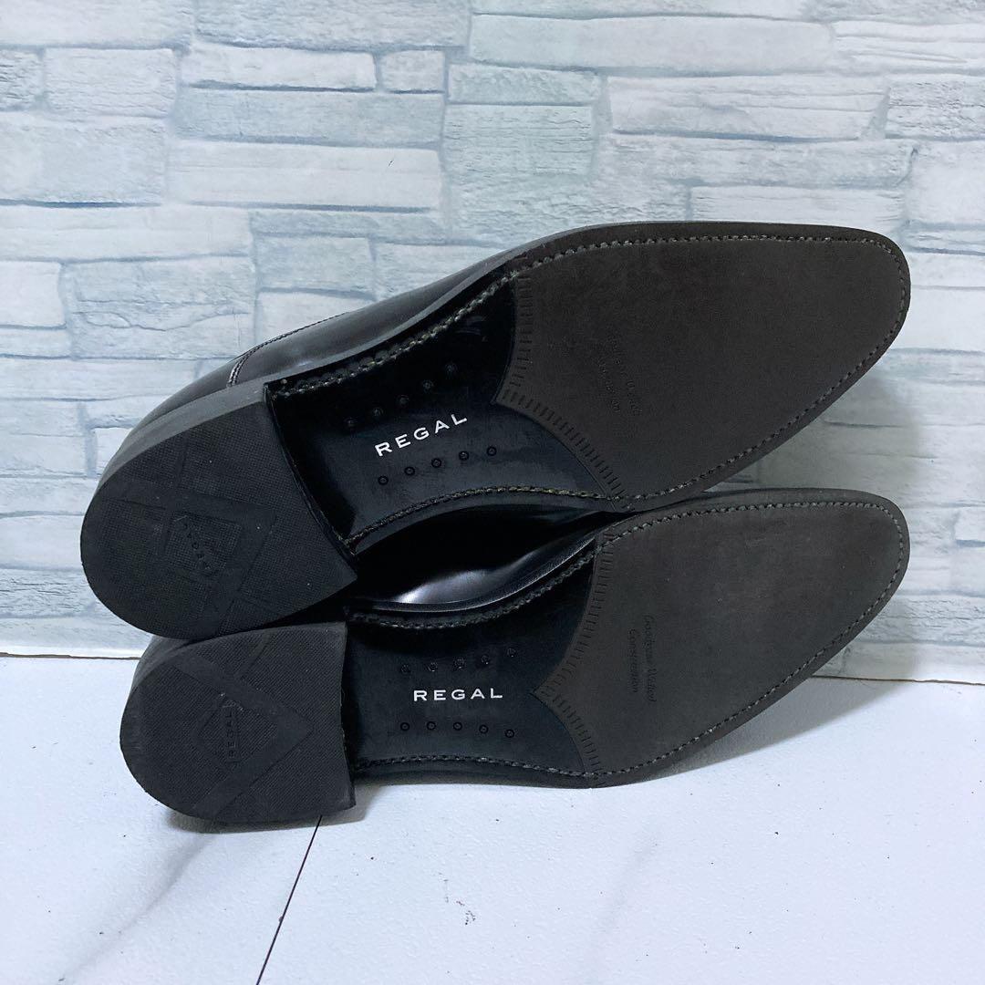 美品 REGAL ビジネスシューズ 315R ストレートチップ 本革 26 黒