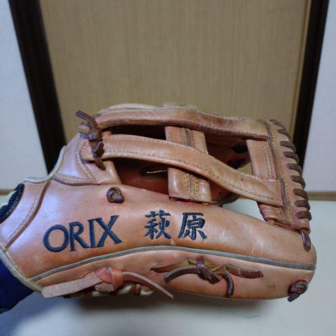 オリックス　萩原淳選手プロ支給品　硬式用グローブ