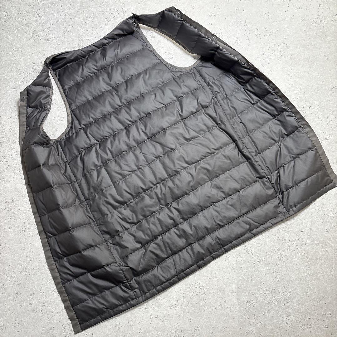 エンフォルド　ダウンライナー付き　ウール　２WAYノーカラーコート　グレー