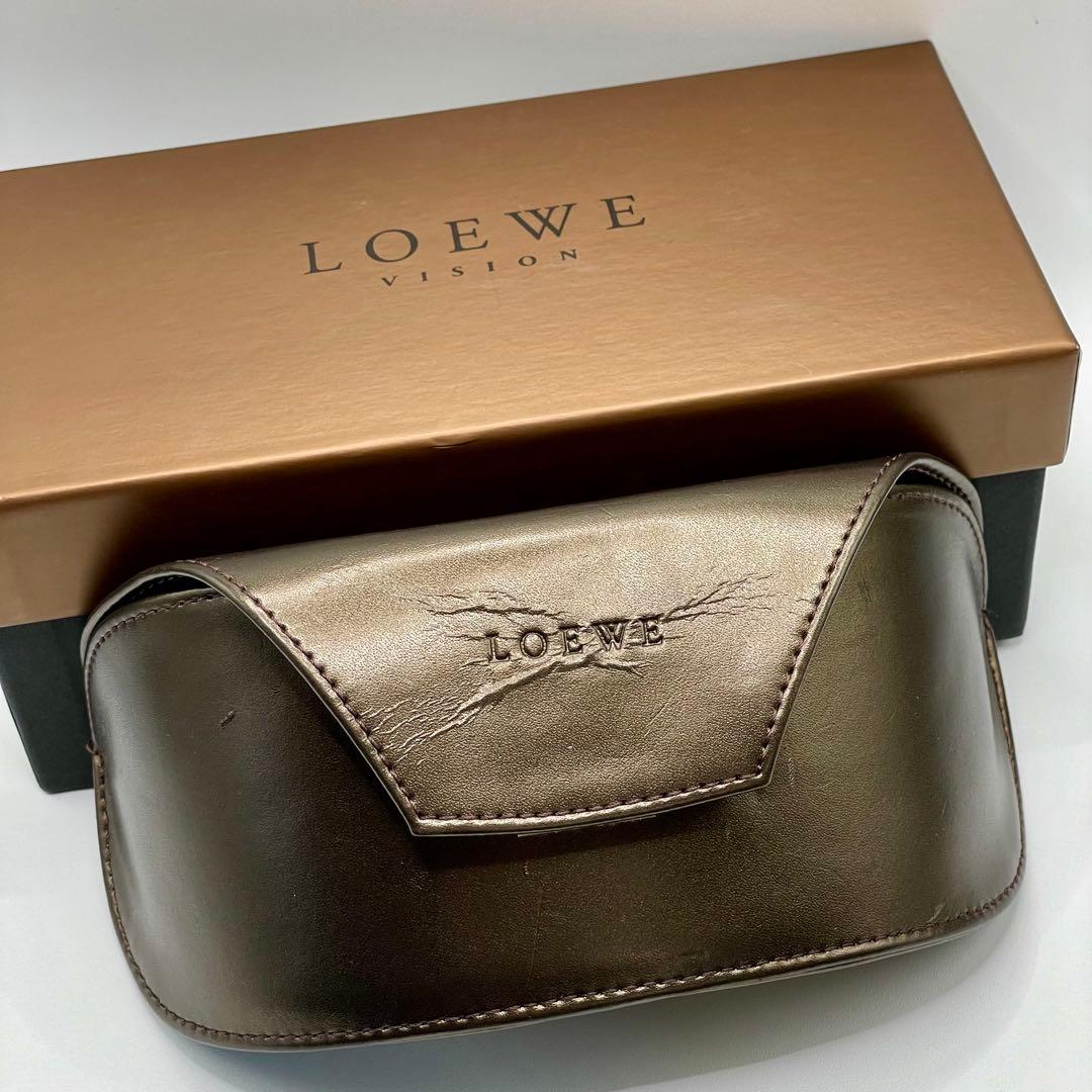 【訳アリ】LOEWE ロエベ アナグラム ラインストーン サングラス