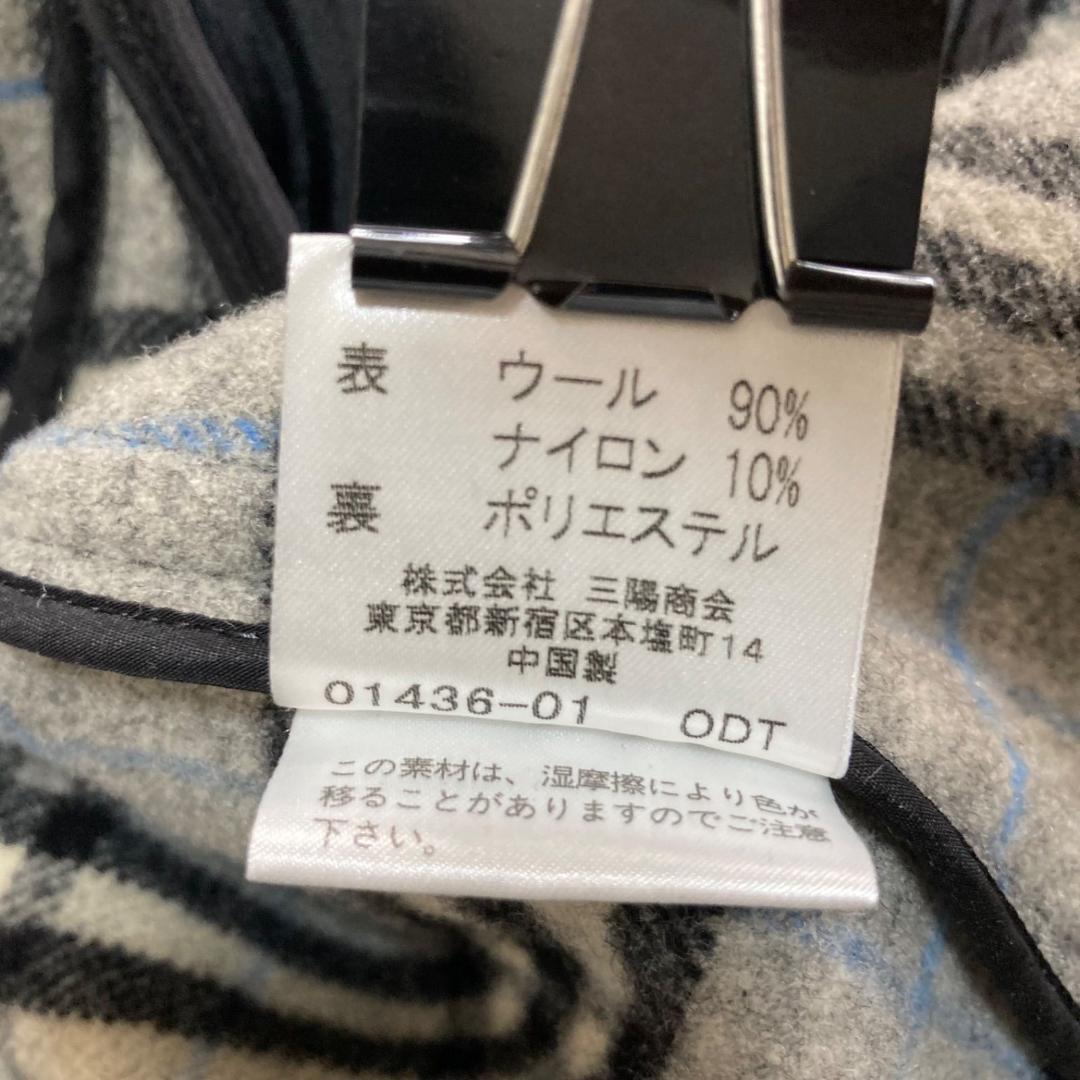 15951✨美品✨バーバリーロンドン ダッフルコート ブルーノバチェック グレー