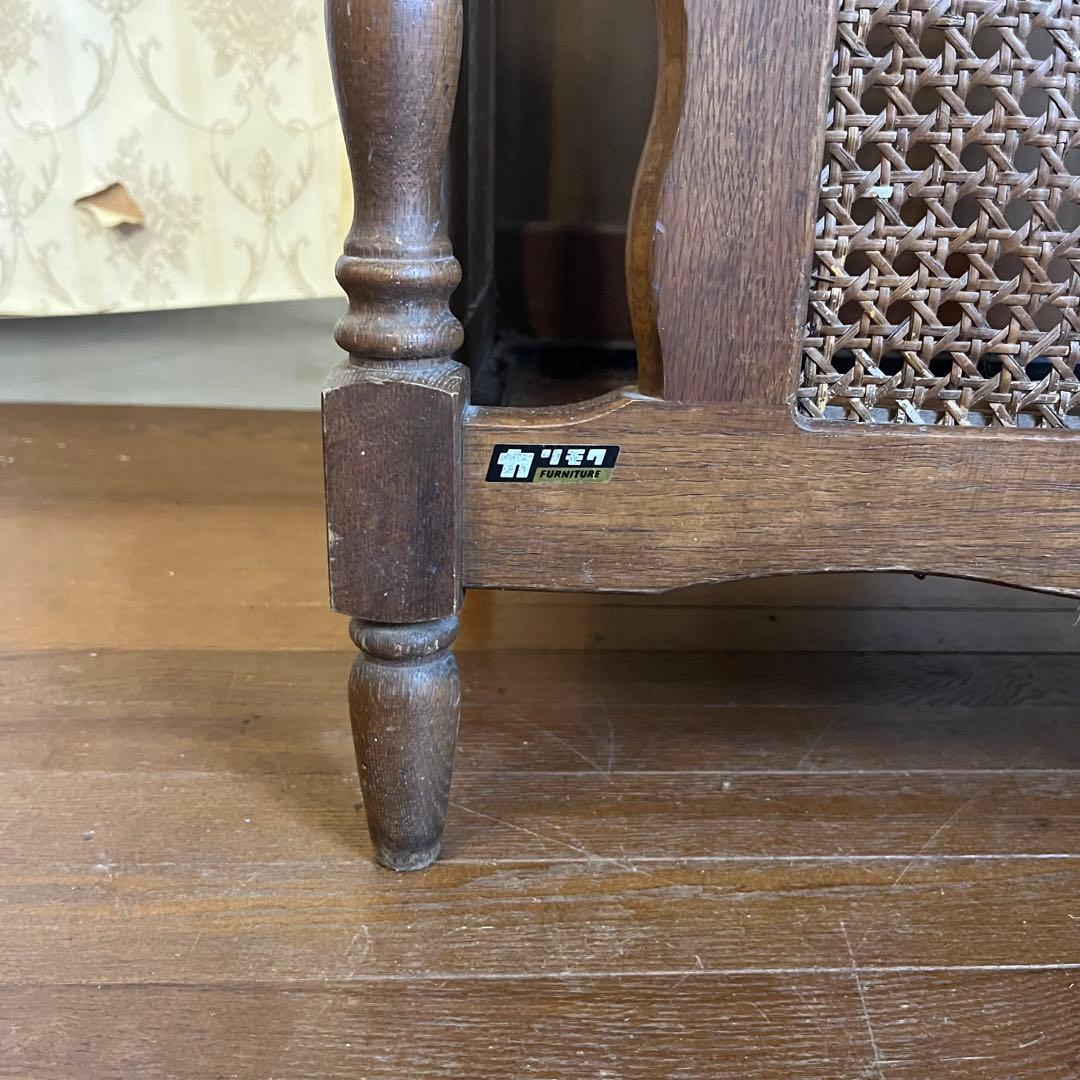 【アンティーク】昭和レトロ オールドカリモク 傘立て アンブレラスタンド 古道具