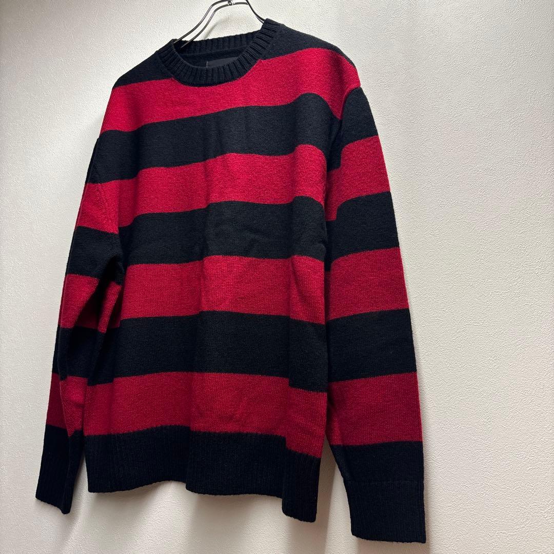 m*o様 ☆ ナンバーナイン L 赤黒ボーダー 06期風 カートコバーン ニット