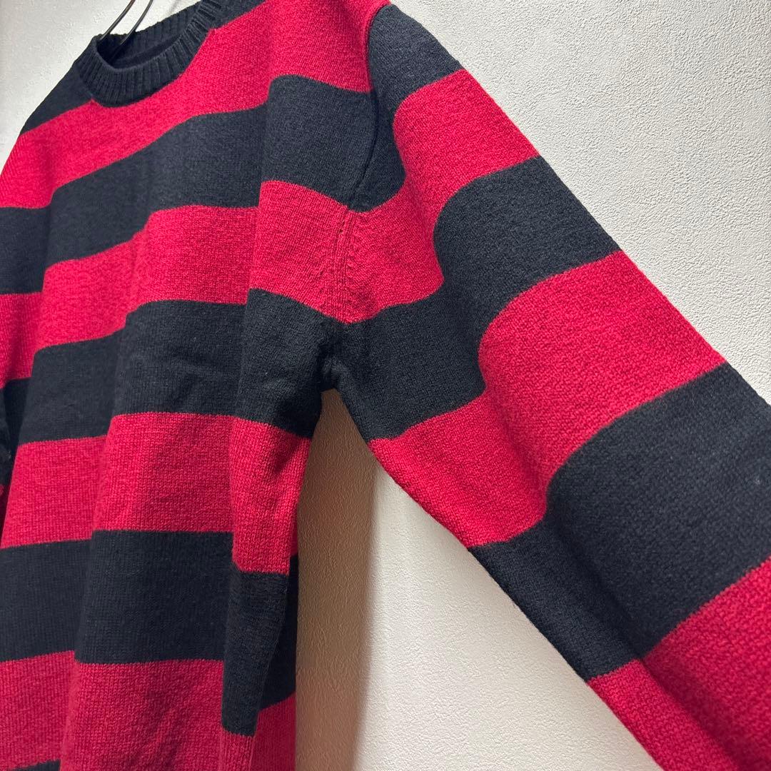 m*o様 ☆ ナンバーナイン L 赤黒ボーダー 06期風 カートコバーン ニット