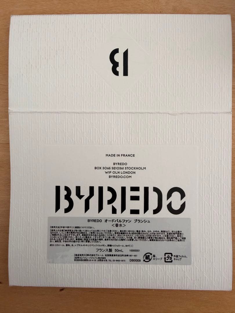 香水(ユニセックス) BYREDO BLANCHE Eau de Parfum