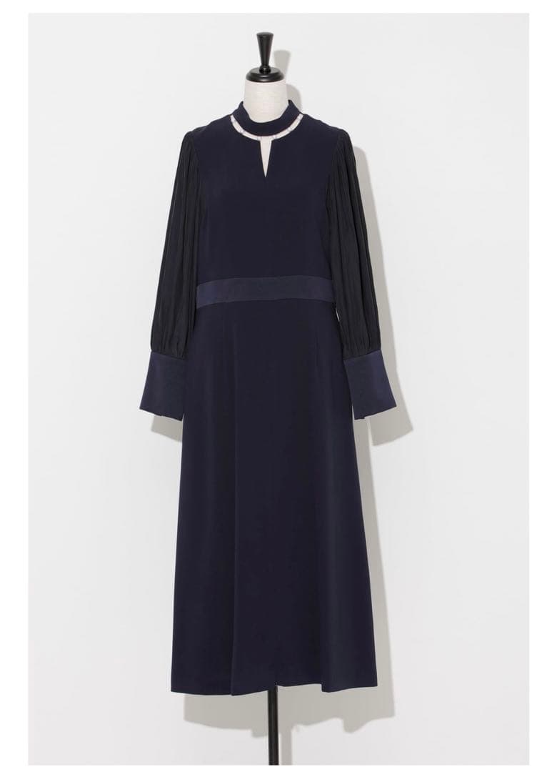 ワンピース arobe 2way neck pearl dress