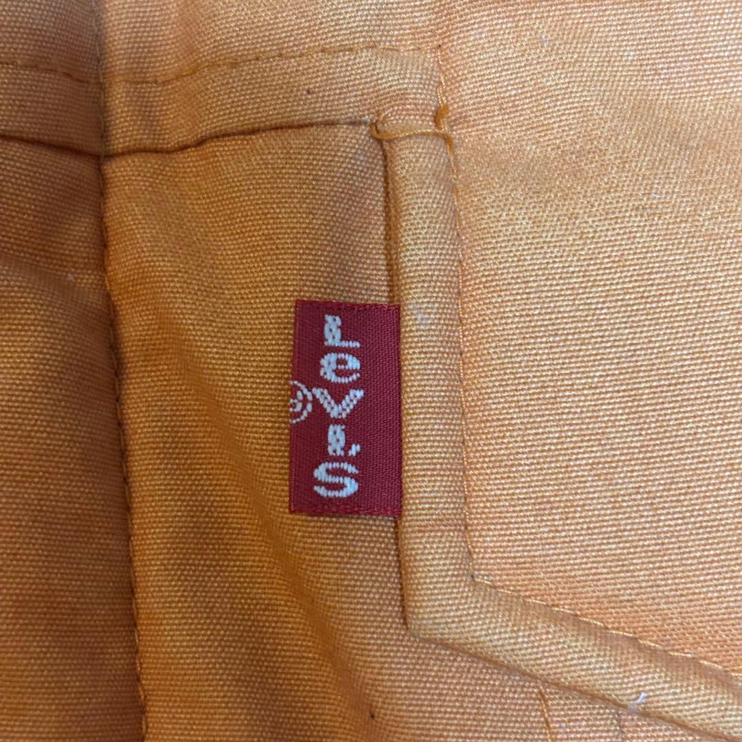 Levi's RED TAB ダウンジャケット オレンジ 濃紺デニム Mサイズ