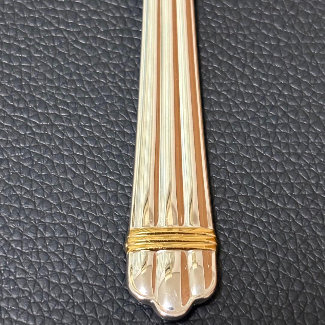 美品クリストフル　アリアゴールドリング　ケーキフォーク2本