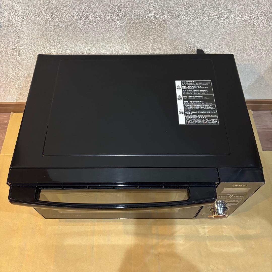 ツインバード MW-FS18B フラットオーブンレンジ 18L 2021年製