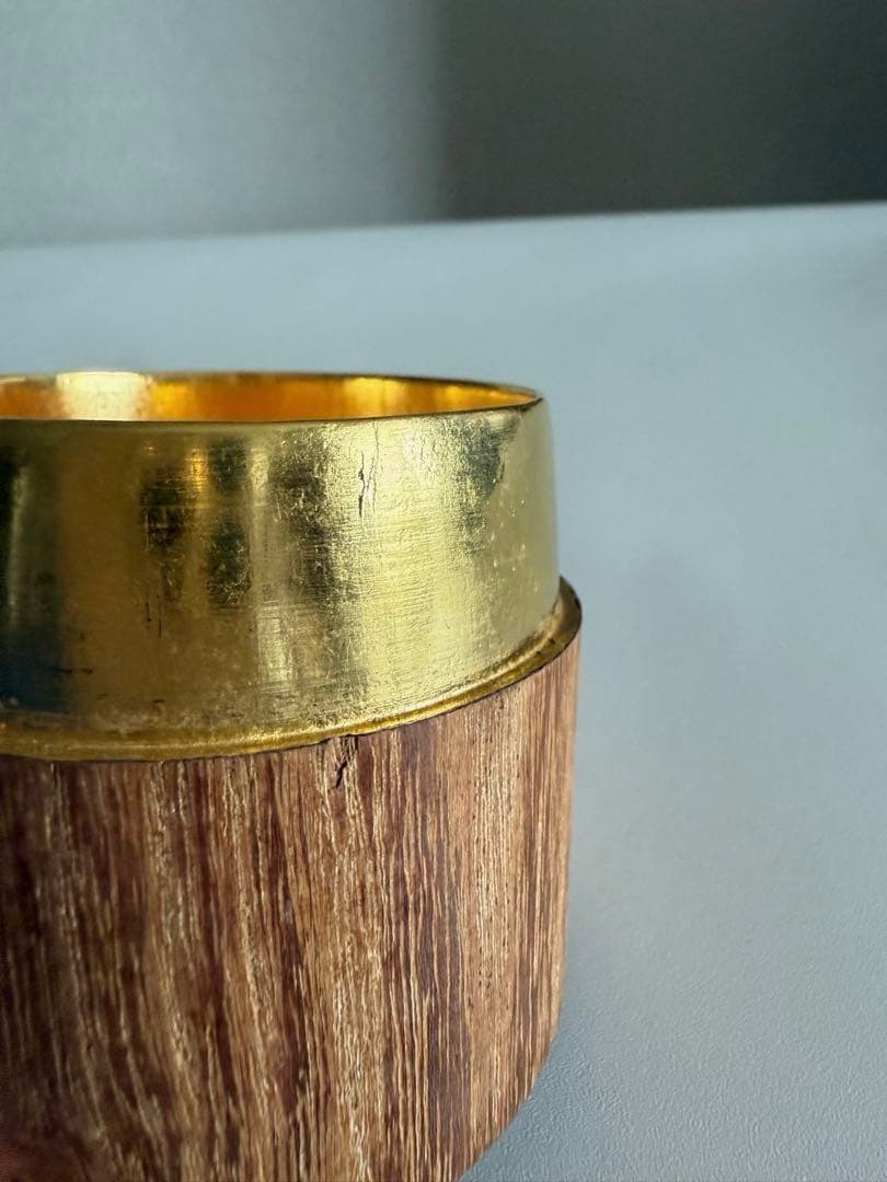 茶道具 本桑 和巾棗 中次 茶器 茶入 内金箔張 薄器 棗 和巾 薄茶器 裏千家