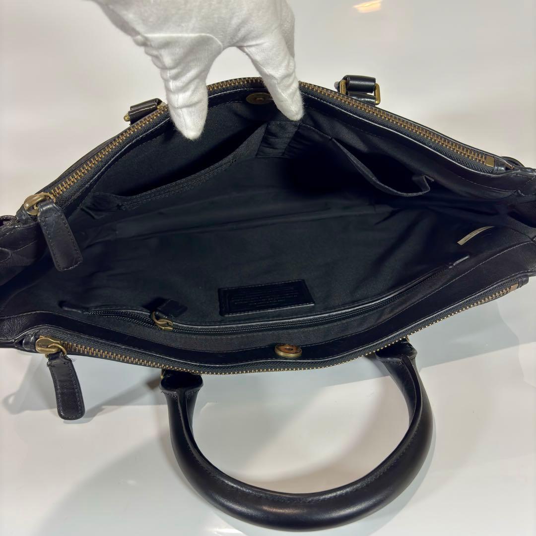 COACH コーチ 2WAY ブリーフケース ビジネスバッグ ショルダー トート