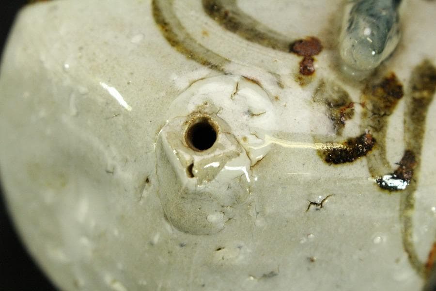 李朝 鉄絵 水滴 文房具(ZE542)